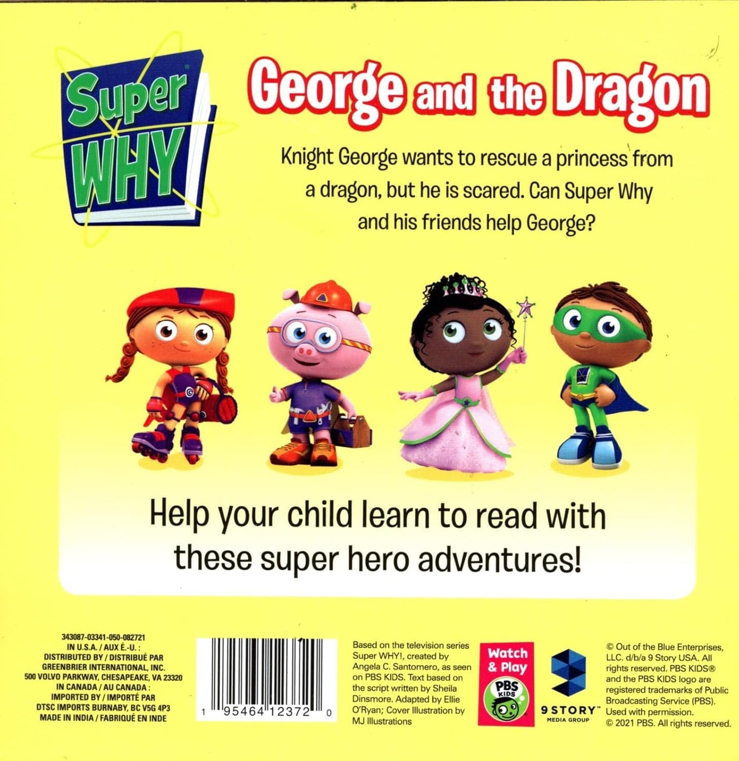 Super Why - George and the Dragon, Hansel and Gretel - Children's Book Set of 2