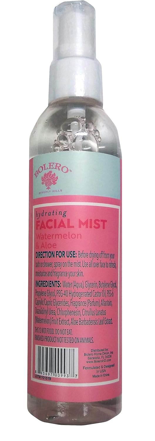 Hydrating Facial Mist Watermelon and Aloe 4fl oz 118ml