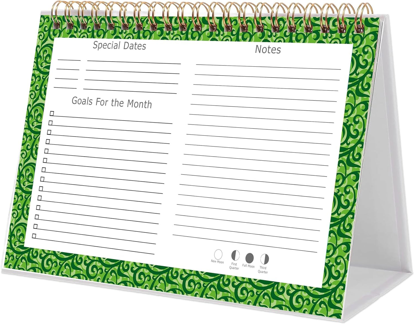 2026-12 Months Desk Calendar Desktop Planner with To-Do List & Notes 06