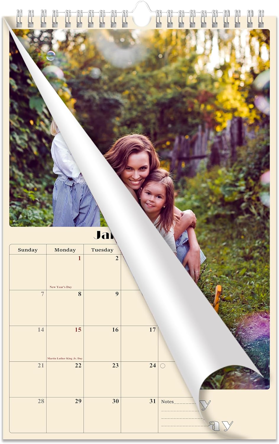 Personalized Custom 2024 Wall Calendar (Add Your Photos) Planner Premium Quality