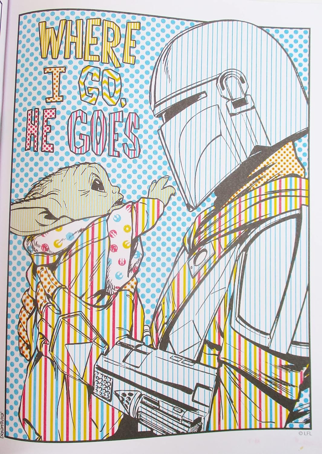 The Mandalorian ''Where I Go, He Goes'' Paint with Water Book