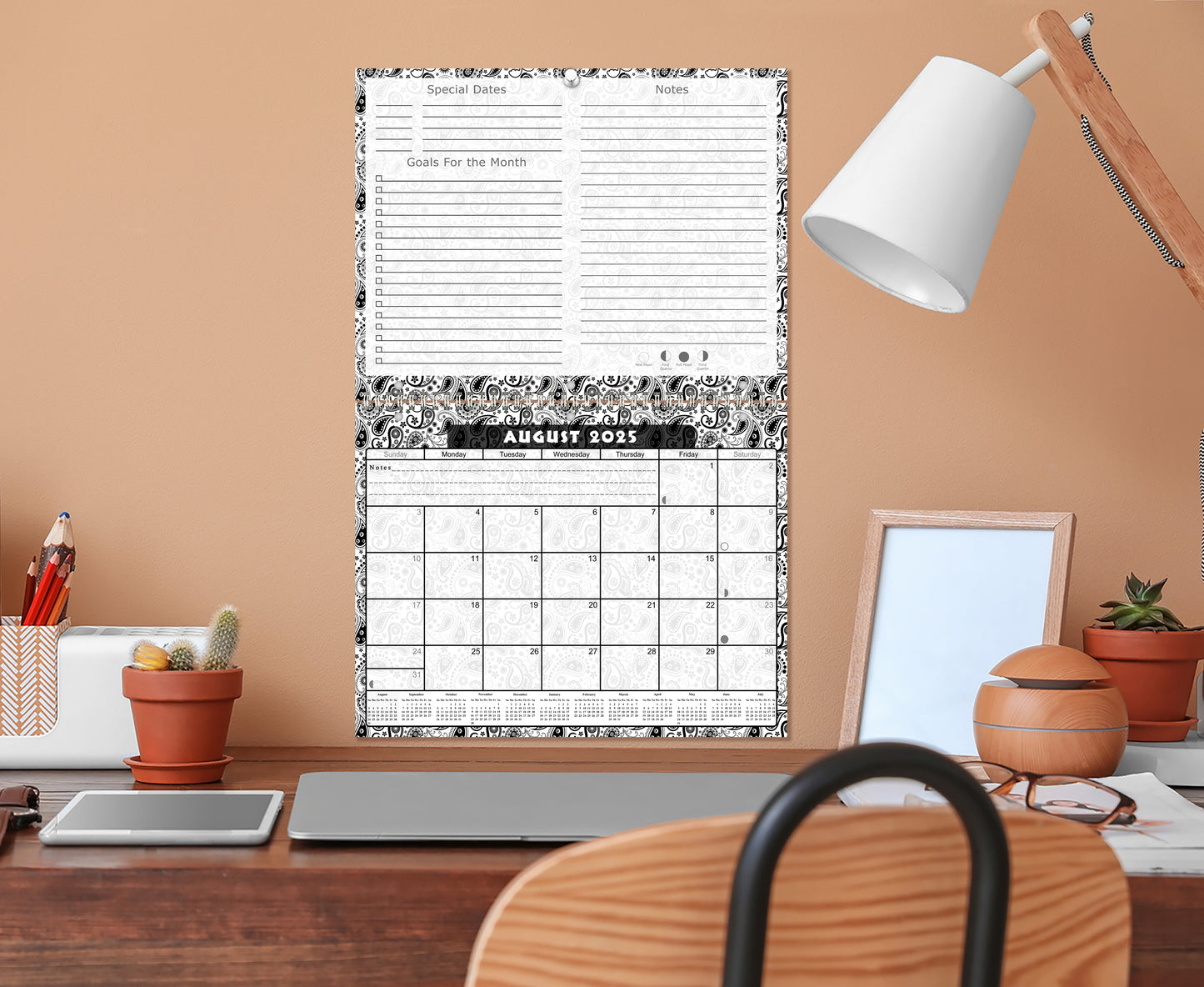 2025 - 2026 Academic Year 12 Months Student Calendar 3-Ring Binder (Edition #010)