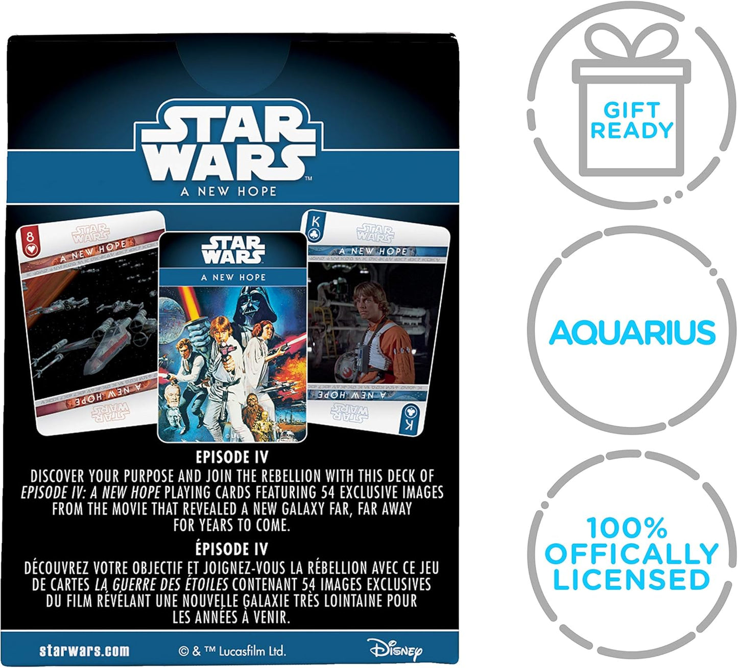 AQUARIUS Star Wars Playing Cards - Episode 4 - A New Hope Deck of Cards