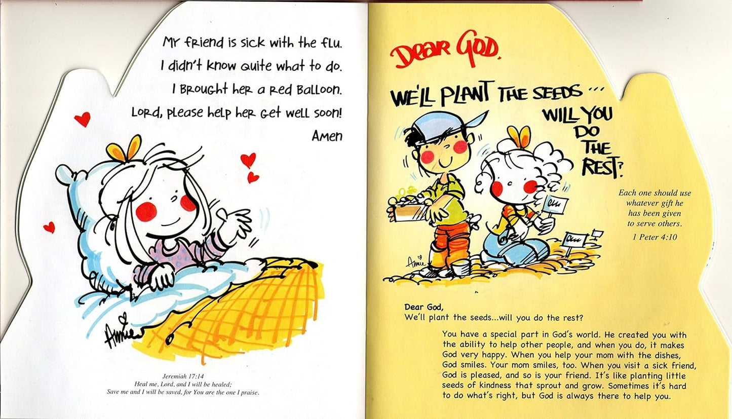 Dear God Prayers and Letters - Shaped Books (Set of 4 Books)