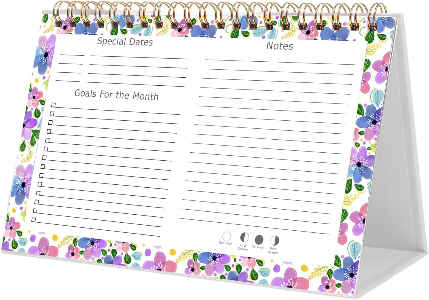 2026-12 Months Desk Calendar Desktop Planner with To-Do List & Notes 012