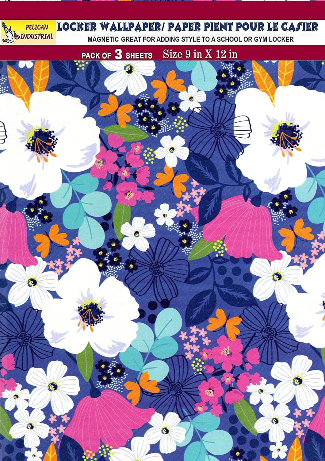 PELICAN INDUSTRIAL Magnetic Locker Wallpaper (Full Sheet Magnetic) - Pack of 3 Sheets - v32c