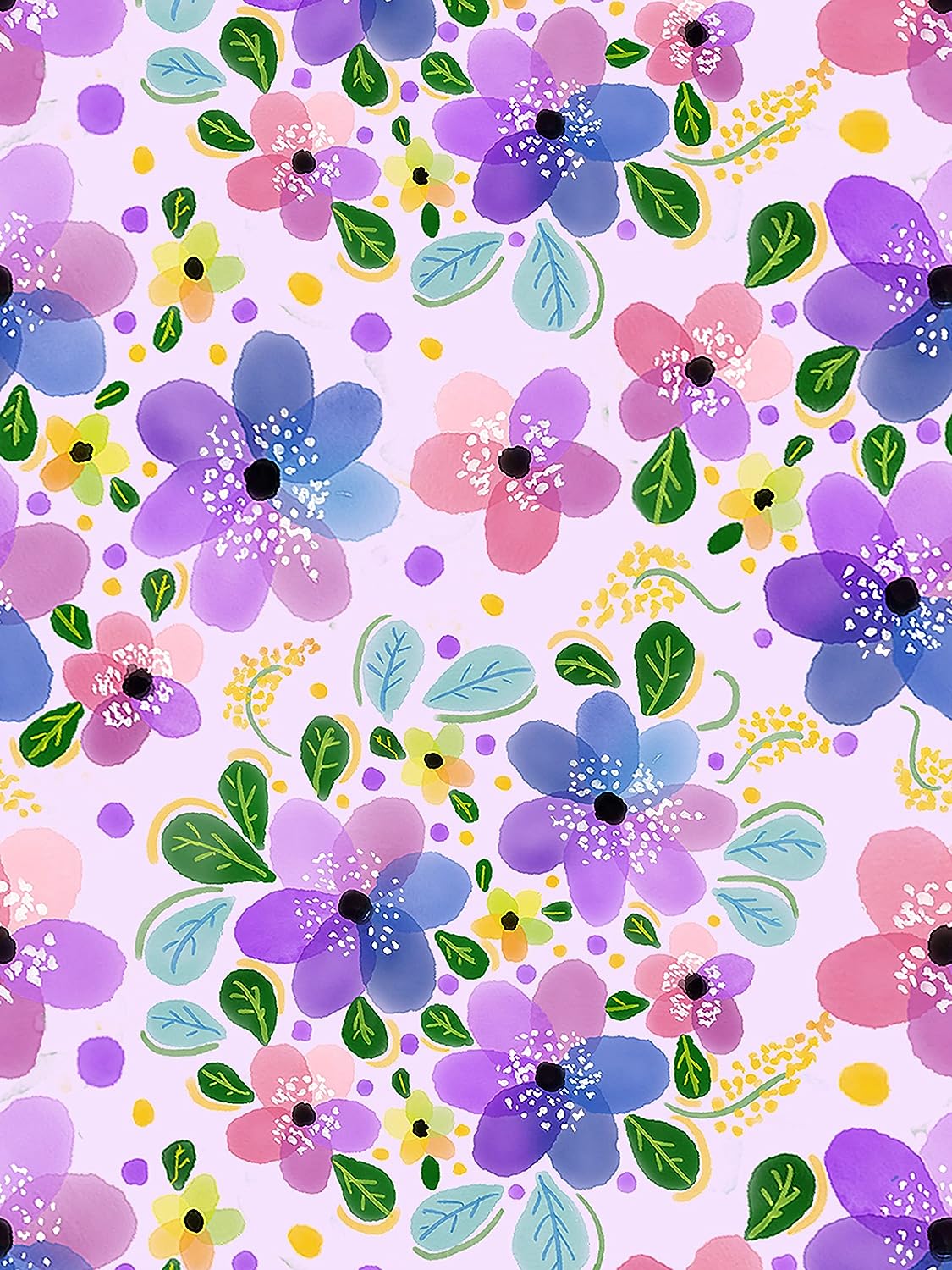 PELICAN INDUSTRIAL Wallpaper - Magnetic School Locker Wallpaper (Full Sheet Magnetic) - Flowers - Pack of 3 Sheets - vr18