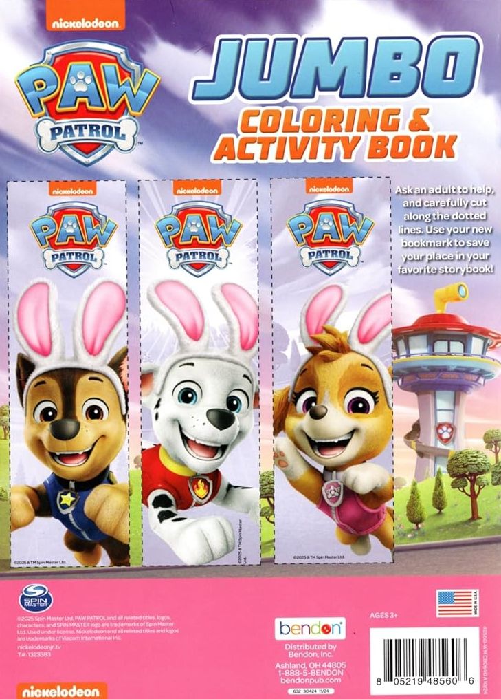 Paw Patrol - Happy Easter, Pups! - Jumbo Coloring & Activity Book