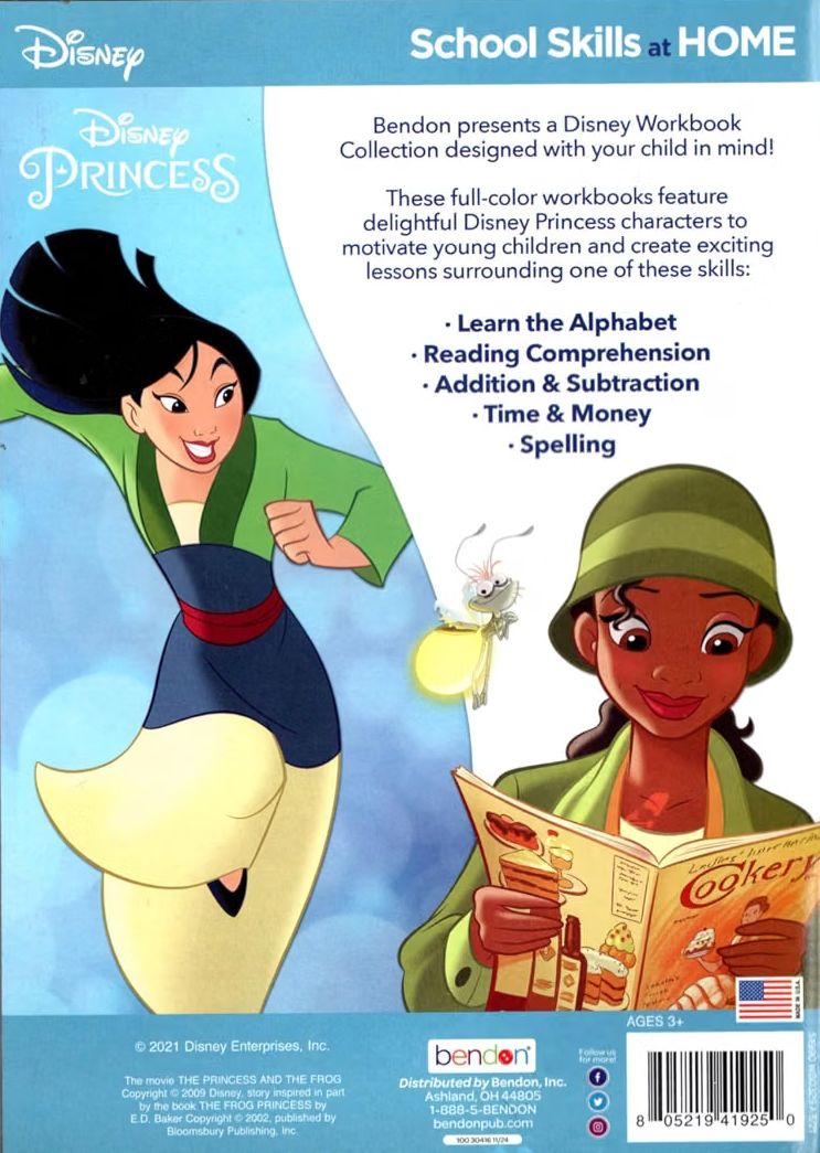 Disney Learning - Princess - Learn The Alphabet - Workbook