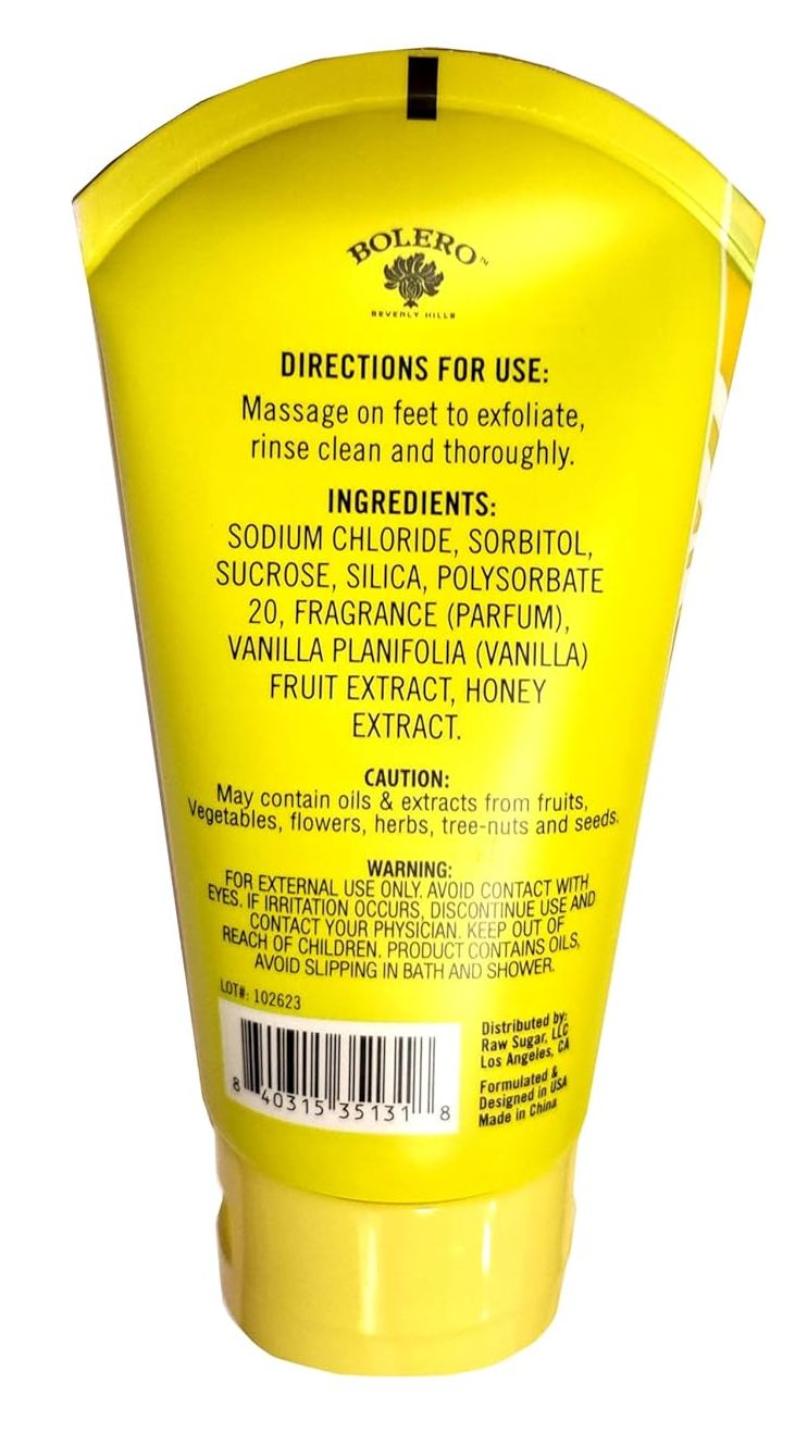 Nourishing Foot Scrub - Vanilla Bean & Honey 4fl oz. 118.2ml