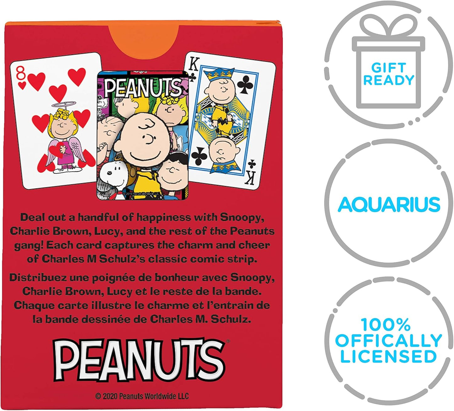 AQUARIUS Peanuts Playing Cards - Peanuts Cast Deck of Cards