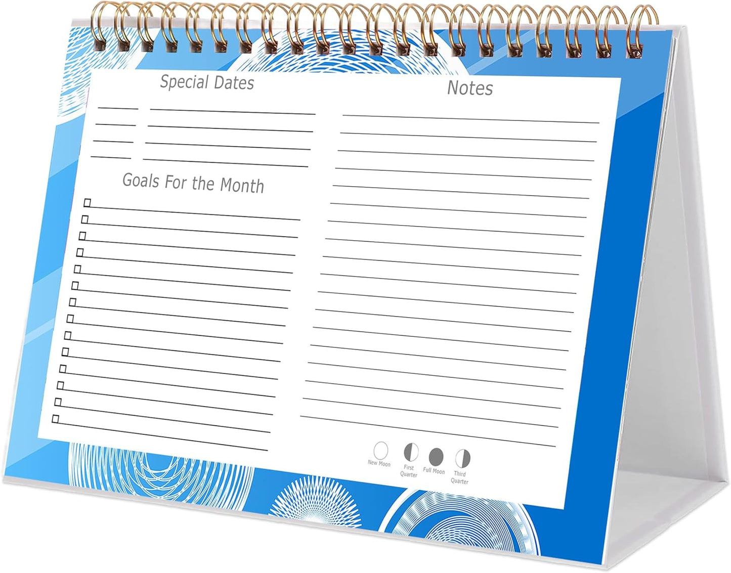 2025-2026 18 Months Standing Flip Desk Calendar Desktop Planner with To-Do List & Notes 02
