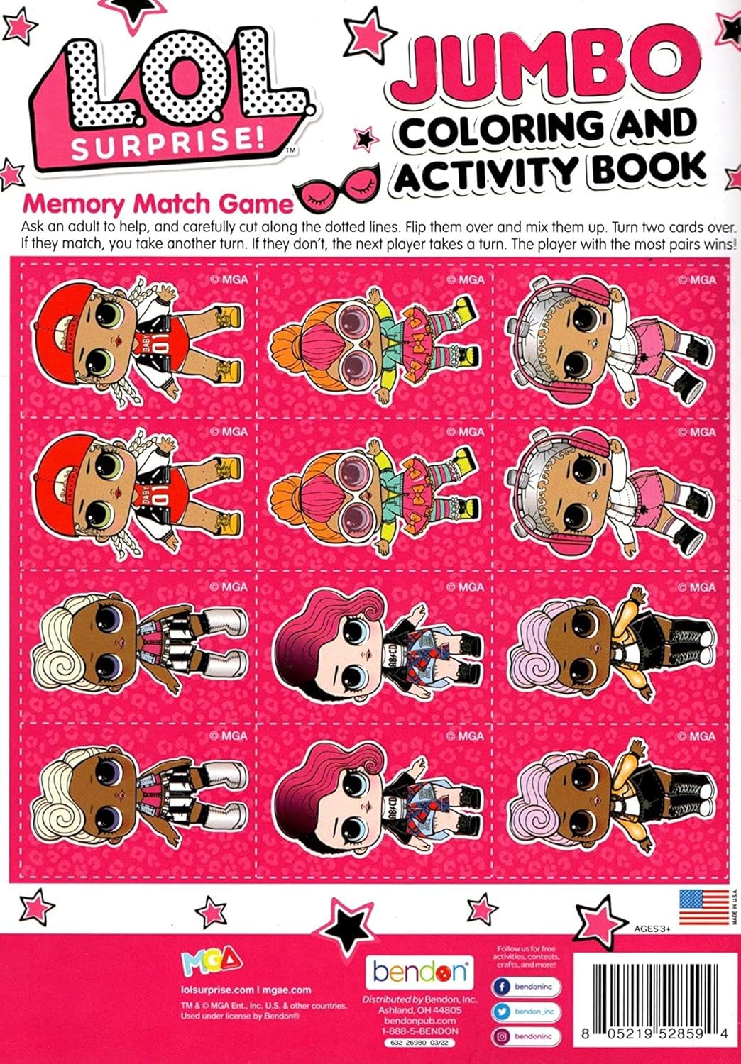 L.O.L. Surprise - Jumbo Coloring & Activity Book - Glam Life