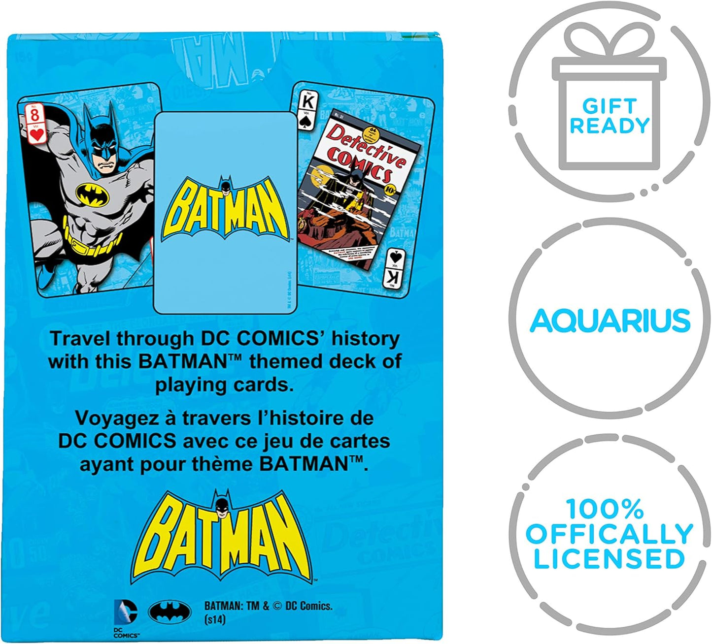 AQUARIUS DC Batman Playing Cards - Batman Themed Deck of Cards