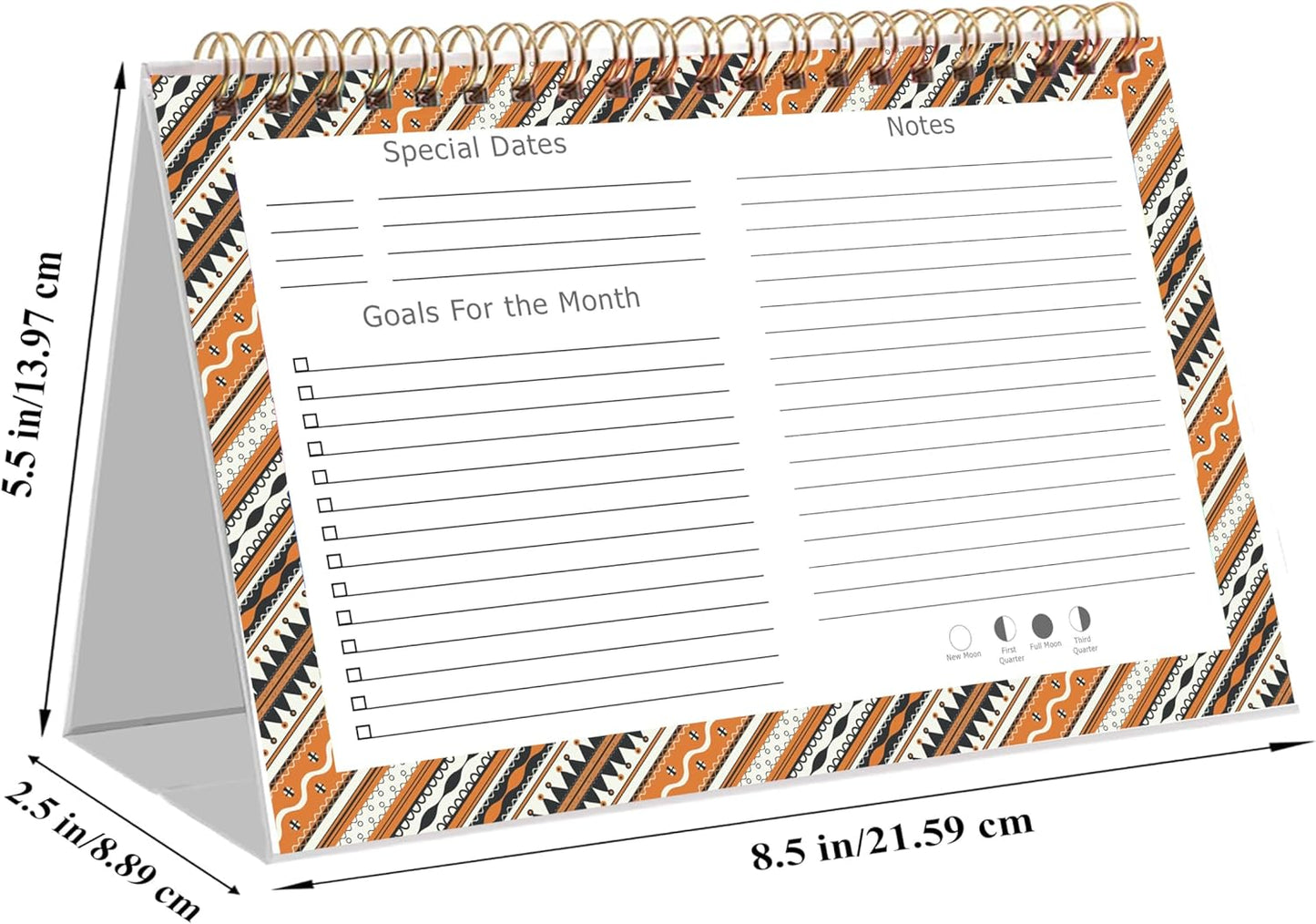 2026-12 Months Desk Calendar Desktop Planner with To-Do List & Notes 017