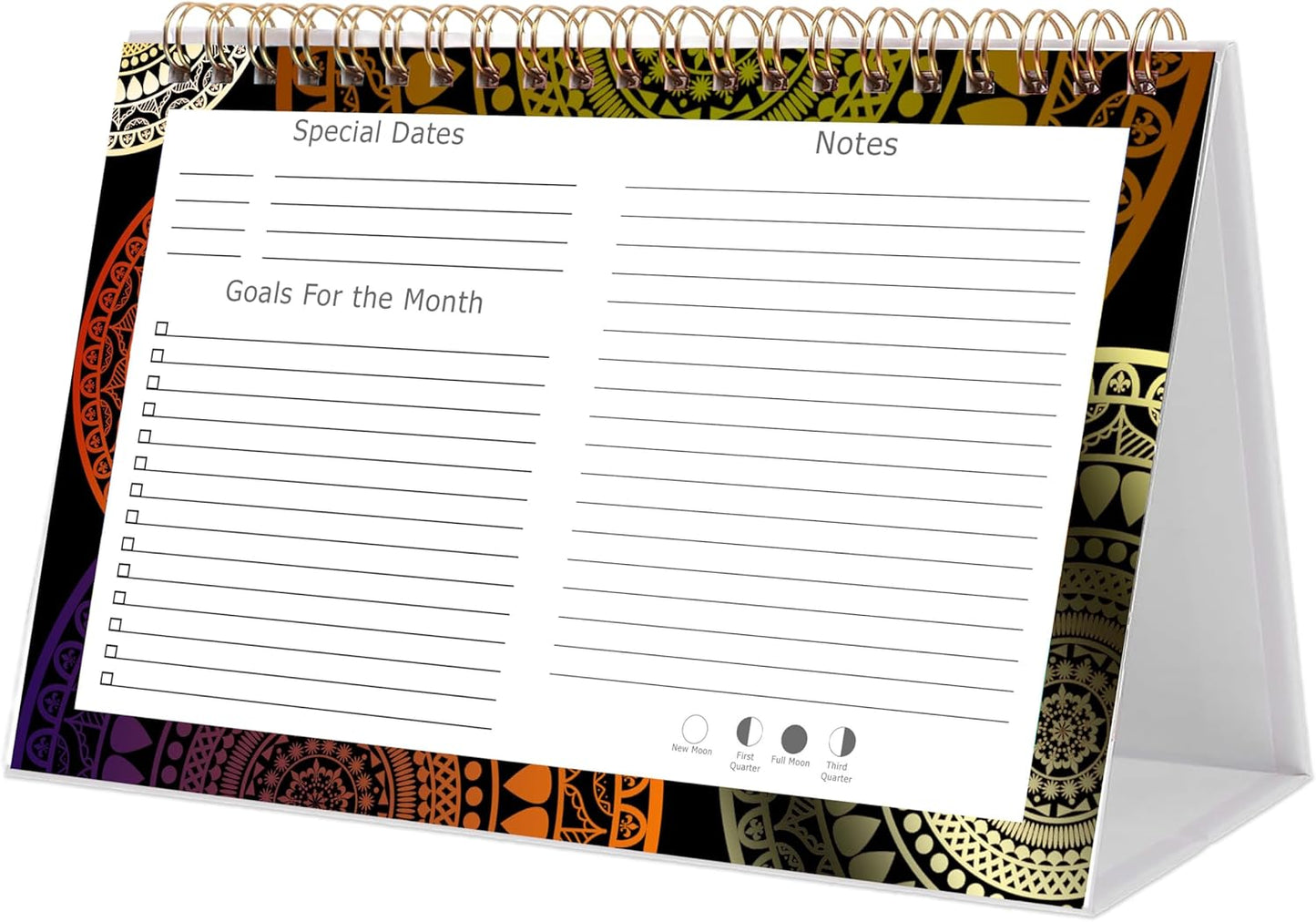 2026-12 Months Desk Calendar Desktop Planner with To-Do List & Notes 016