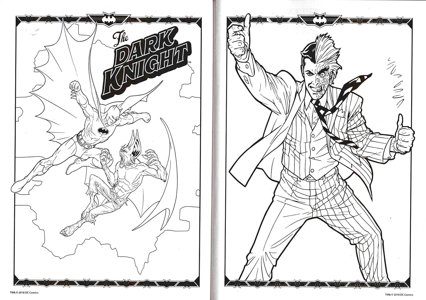 Jumbo Coloring & Activity Book Includes 2 Bookmarks on the back - Batman