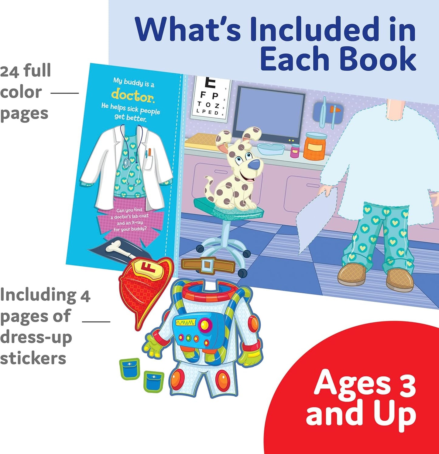 My Dress-Up Mermaid, Princess, and Playmate Characters Paperback Book Set