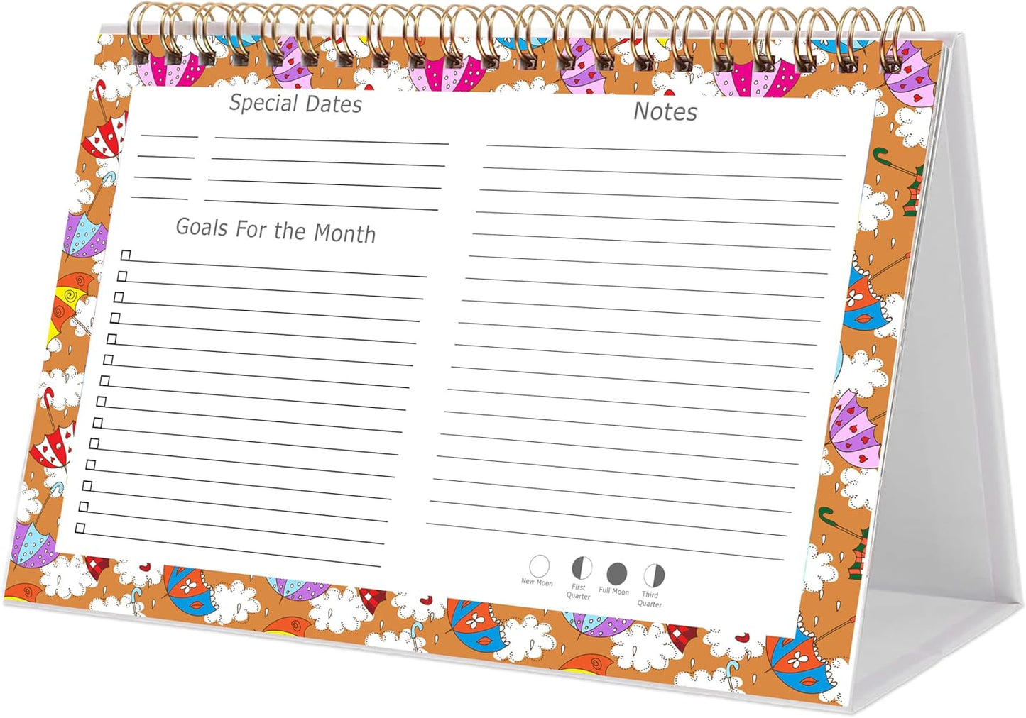 2026-12 Months Desk Calendar Desktop Planner with To-Do List & Notes 014