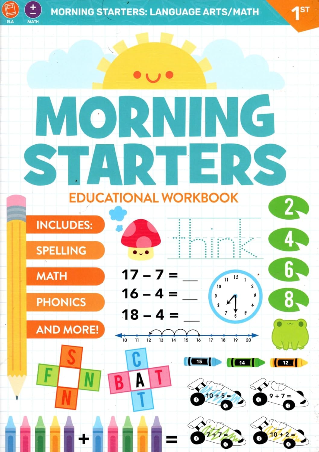 1st & Second Grade - Morning Starters Includes: Reading - Math - Grammars v 19