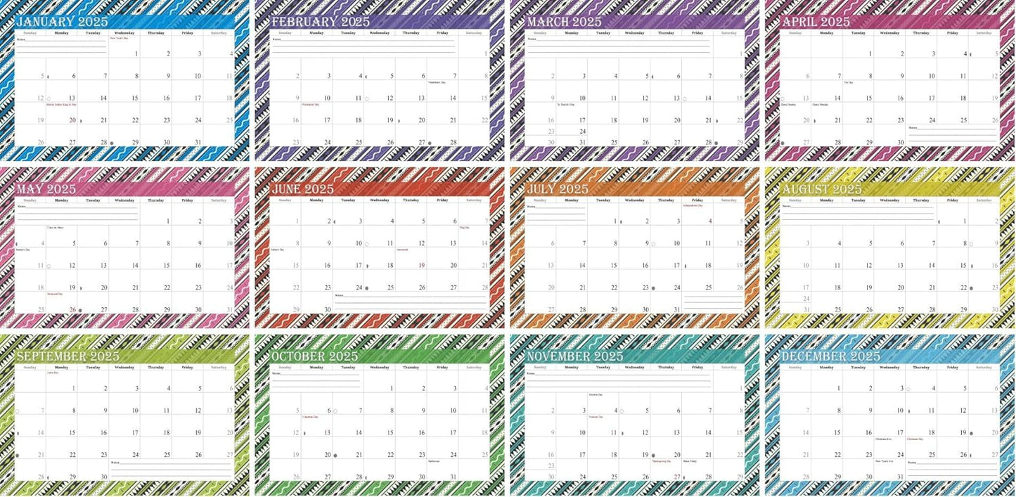 2026-12 Months Desk Calendar Desktop Planner with To-Do List & Notes 017