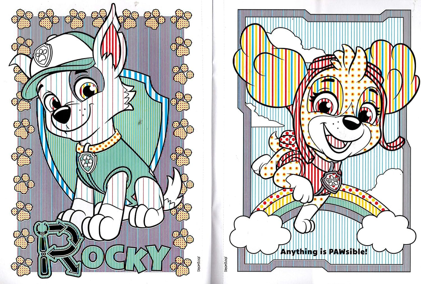Paw Patrol - A Paint with Water - Pawsome Painting & Girlpup Power! (Set of 2 Books)