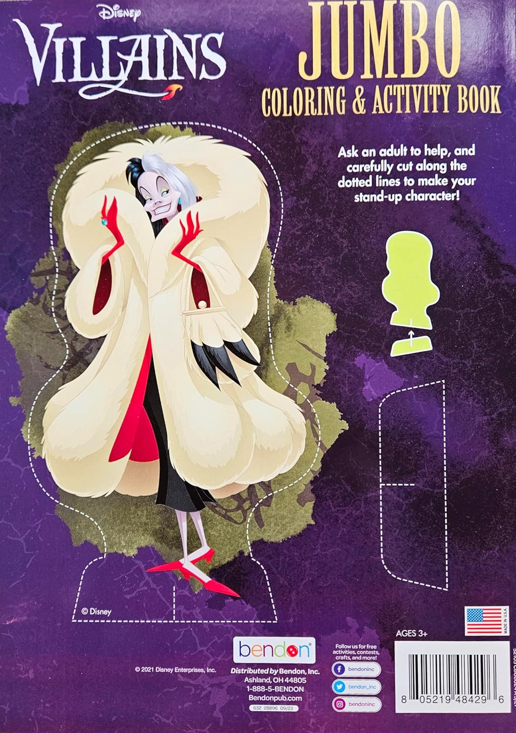 Disney Villains Jumbo Coloring & Activity Book - 80 pgs.