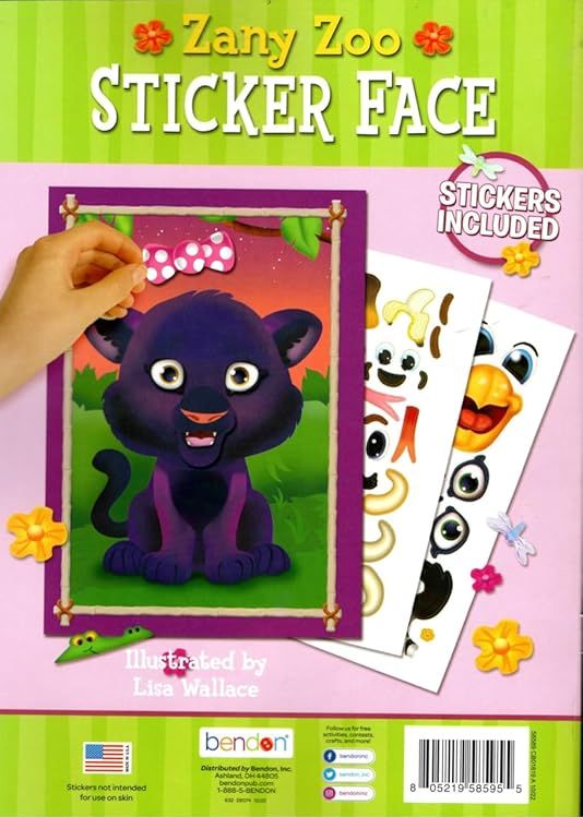 Zany Zoo - Sticker Face - Sticker Activity Book
