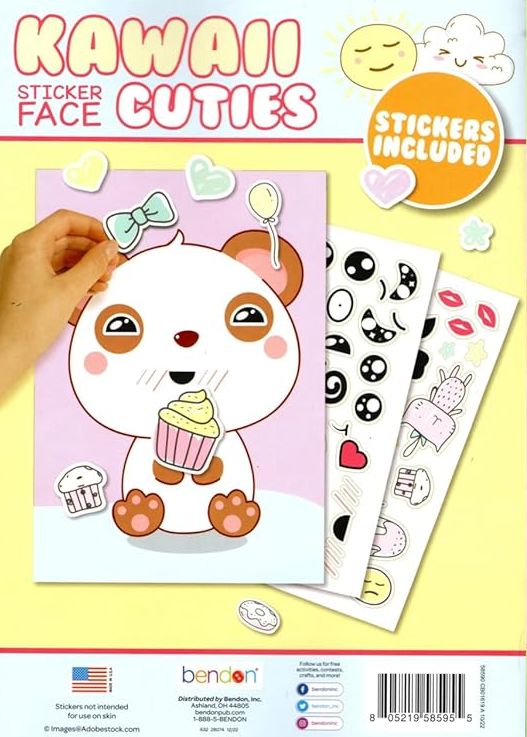 Cuties - Sticker Face Sticker Activity Book