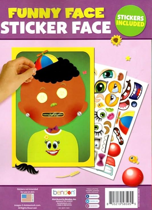 Funny Face - Sticker Face - Sticker Activity Book