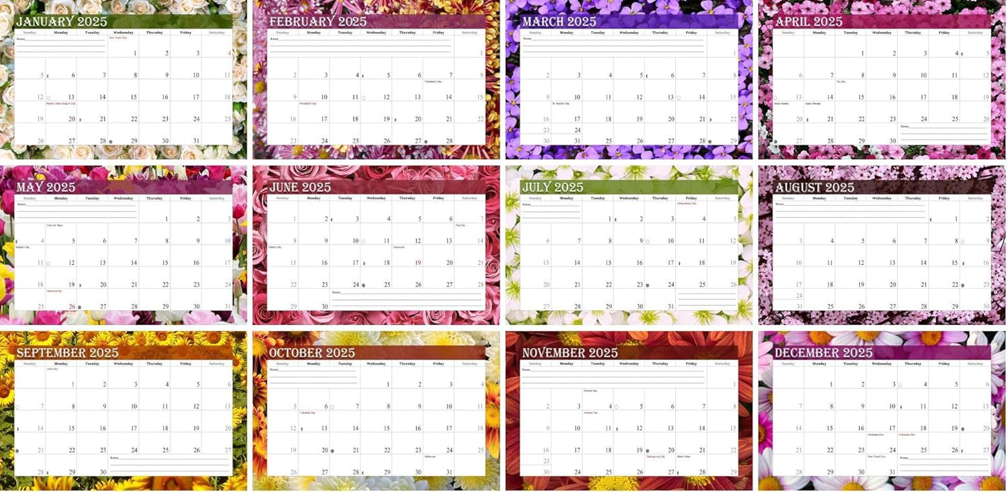 2026-12 Months Desk Calendar Desktop Planner with To-Do List & Notes 013