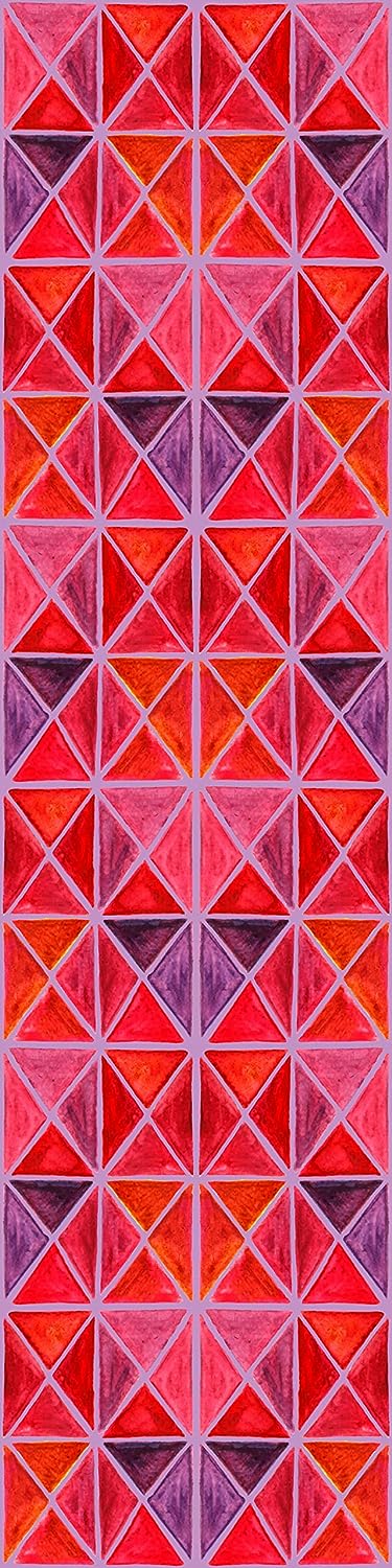 PELICAN INDUSTRIAL Magnetic Locker Wallpaper (Full Sheet Magnetic) - Trimmable, Easy Install, Remove & Reuse - Pack of 3 Sheets - Geometric Pattern (vb037)