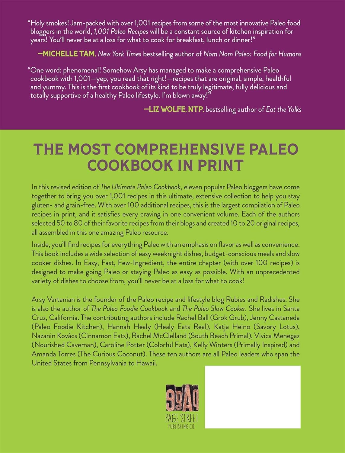 1,001 Paleo Recipes: The Ultimate Collection of Grain- and Gluten-Free. Cookbook