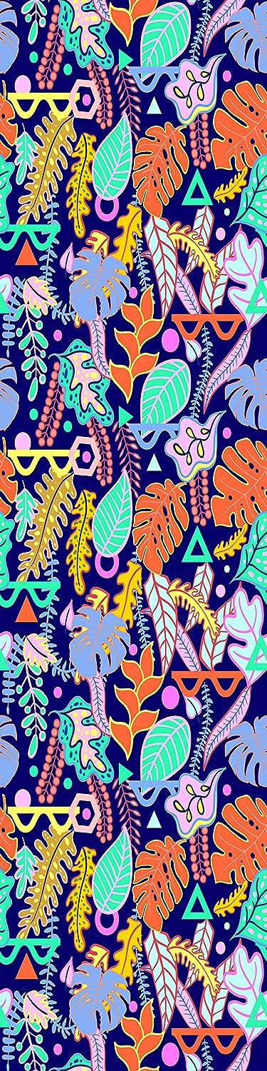 PELICAN INDUSTRIAL Magnetic Locker Wallpaper (Full Sheet Magnetic) - Trimmable, Easy Install, Remove & Reuse - (Tropical Leaves) - Pack of 3 Sheets (vb036)