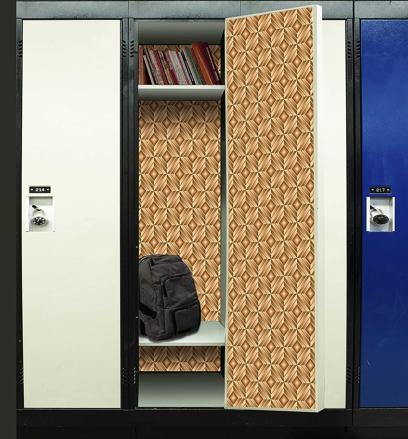 PELICAN INDUSTRIAL Magnetic Locker Wallpaper (Full Sheet Magnetic) - Trimmable, Easy Install, Remove & Reuse - Pack of 3 Sheets - vb005