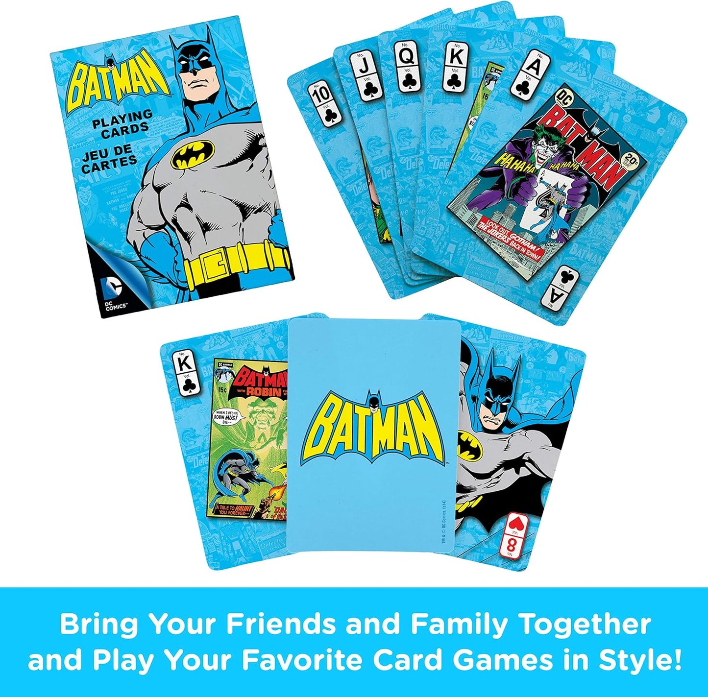 AQUARIUS DC Batman Playing Cards - Batman Themed Deck of Cards