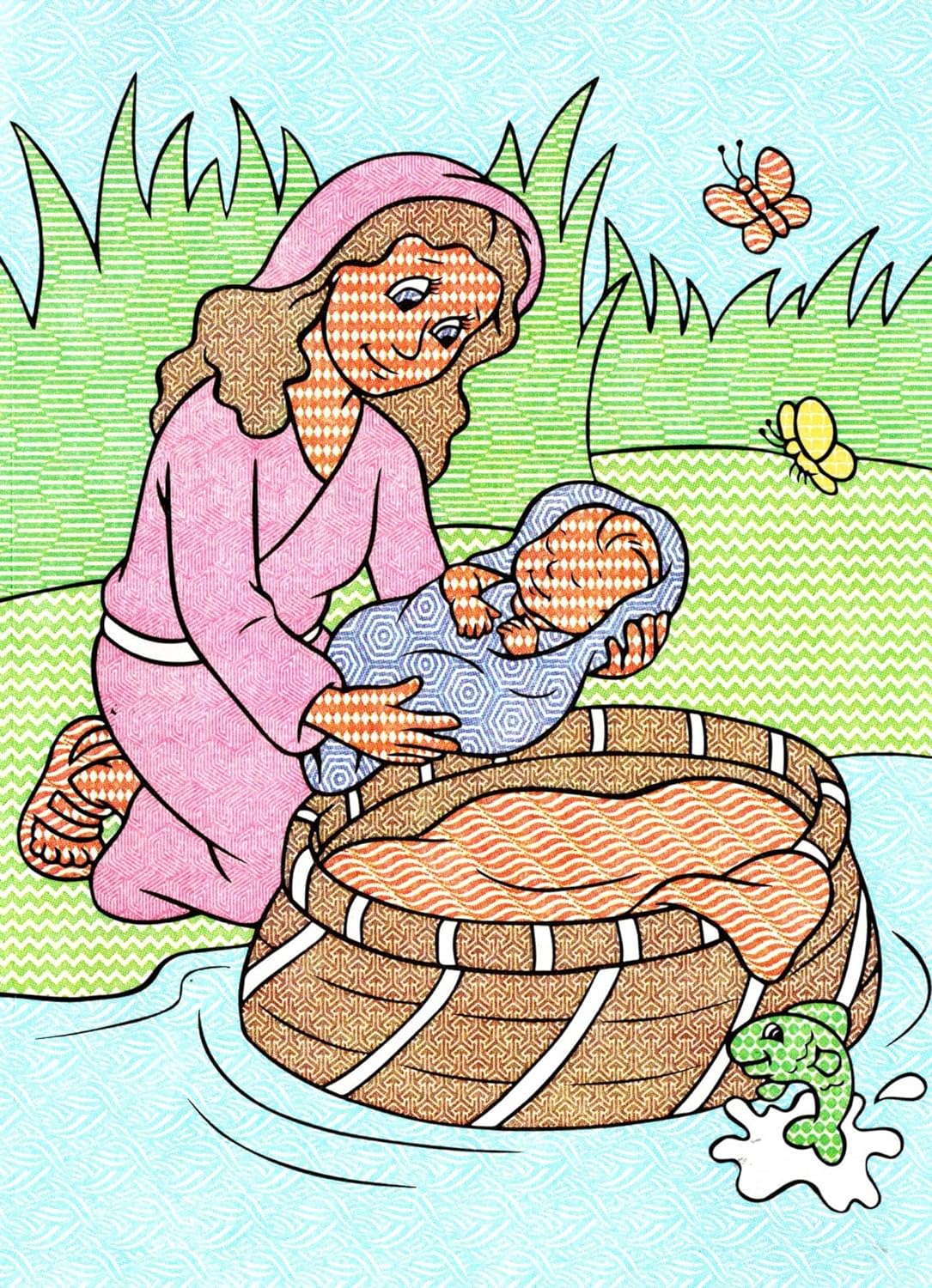 A Paint with Water - Book from the Bible - Just Add Water - Coloring Books Set