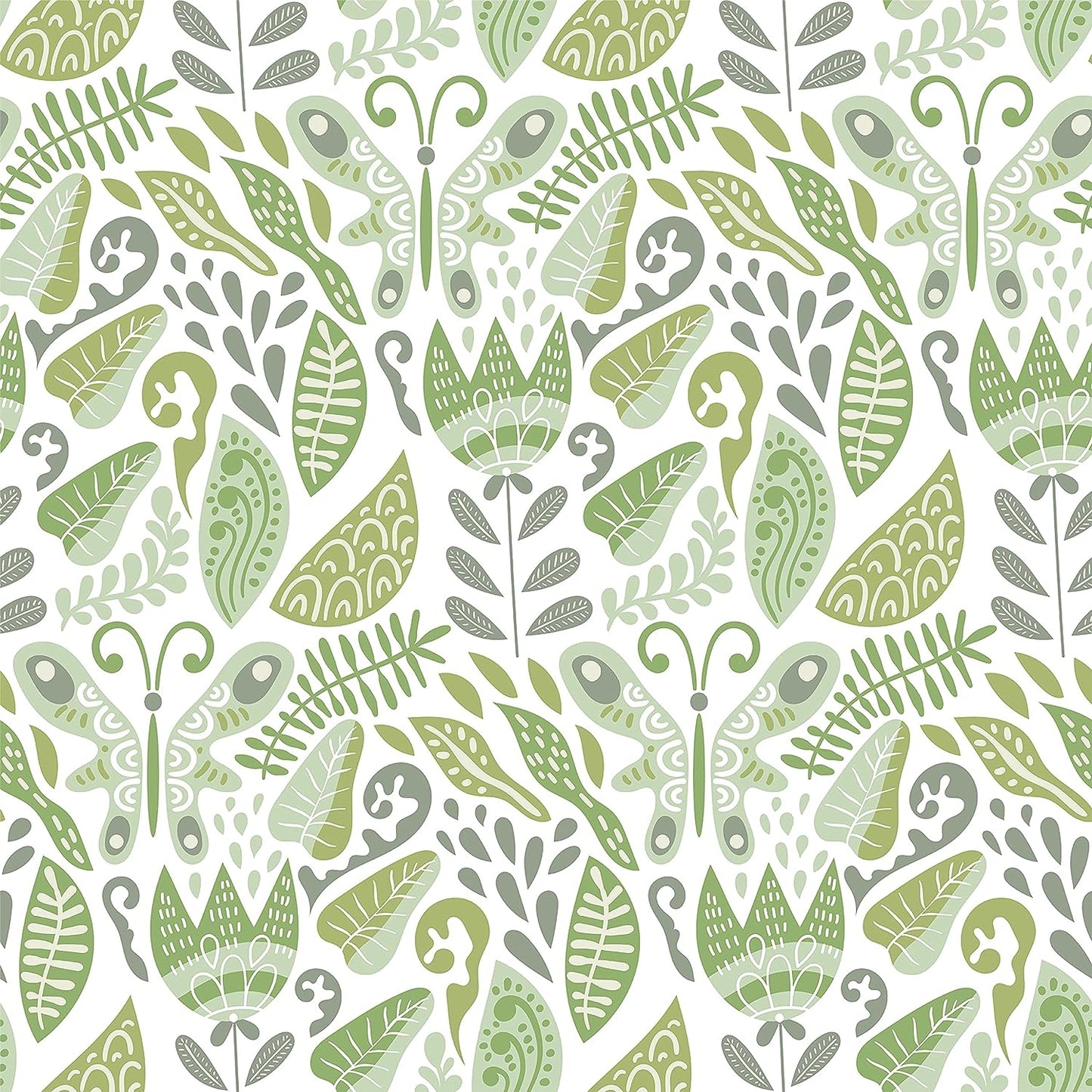 PELICAN INDUSTRIAL Deluxe School Locker Magnetic Wallpaper (Full Sheet Magnetic) - Full Cover Standard Half Lockers Pack of 12 Sheets - (Green Leaves vr44)