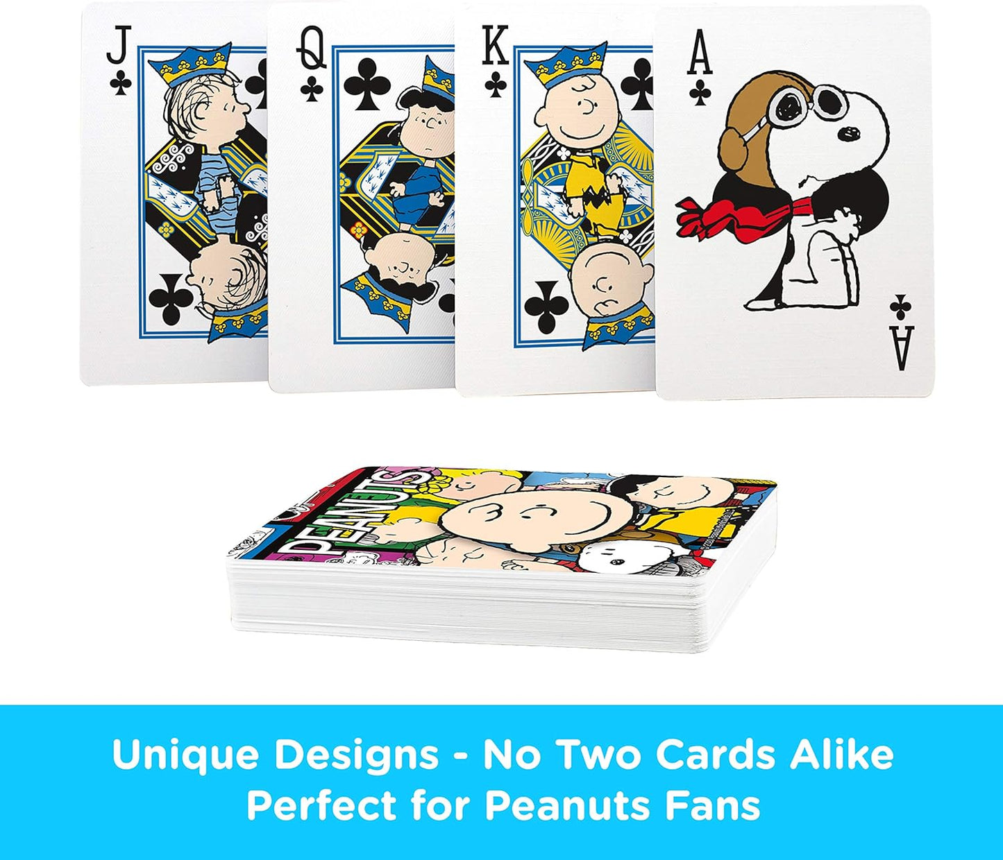 AQUARIUS Peanuts Playing Cards - Peanuts Cast Deck of Cards