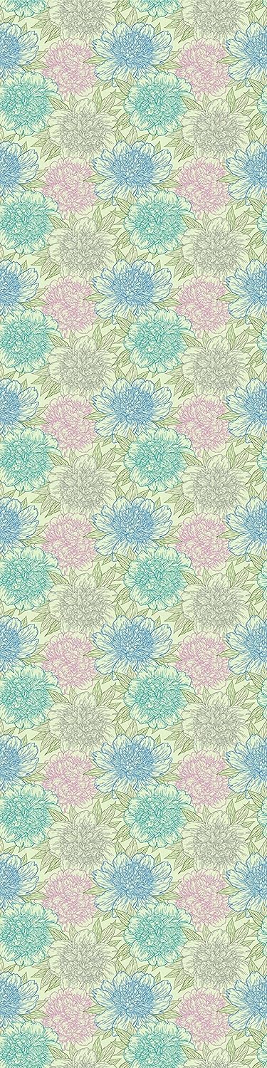 PELICAN INDUSTRIAL Magnetic Locker Wallpaper (Full Sheet Magnetic) - Trimmable, Easy Install, Remove & Reuse - Pack of 3 Sheets - Flowers vb016