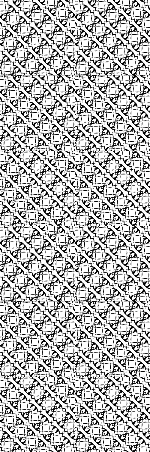 Deluxe School Locker Magnetic Wallpaper Full Cover Standard Half Lockers Pack of 12 Sheets - (Black and White Geometric vr48)