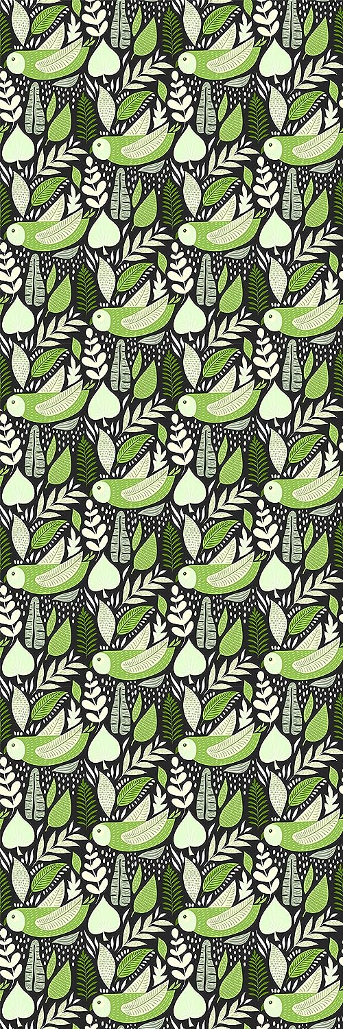 PELICAN INDUSTRIAL Deluxe School Locker Magnetic Wallpaper (Full Sheet Magnetic) - Full Cover Standard Half Lockers Pack of 12 Sheets - (Green Leaves vr43)