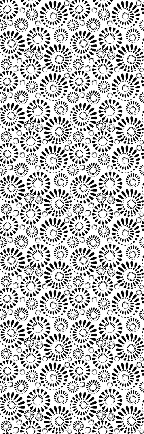 Deluxe School Locker Magnetic Wallpaper (Full sheet Magnetic) - Full Cover Standard Half Lockers - Trimmable, Easy Install, Remove & Reuse - Pack of 12 Sheets - Black and White vr67)