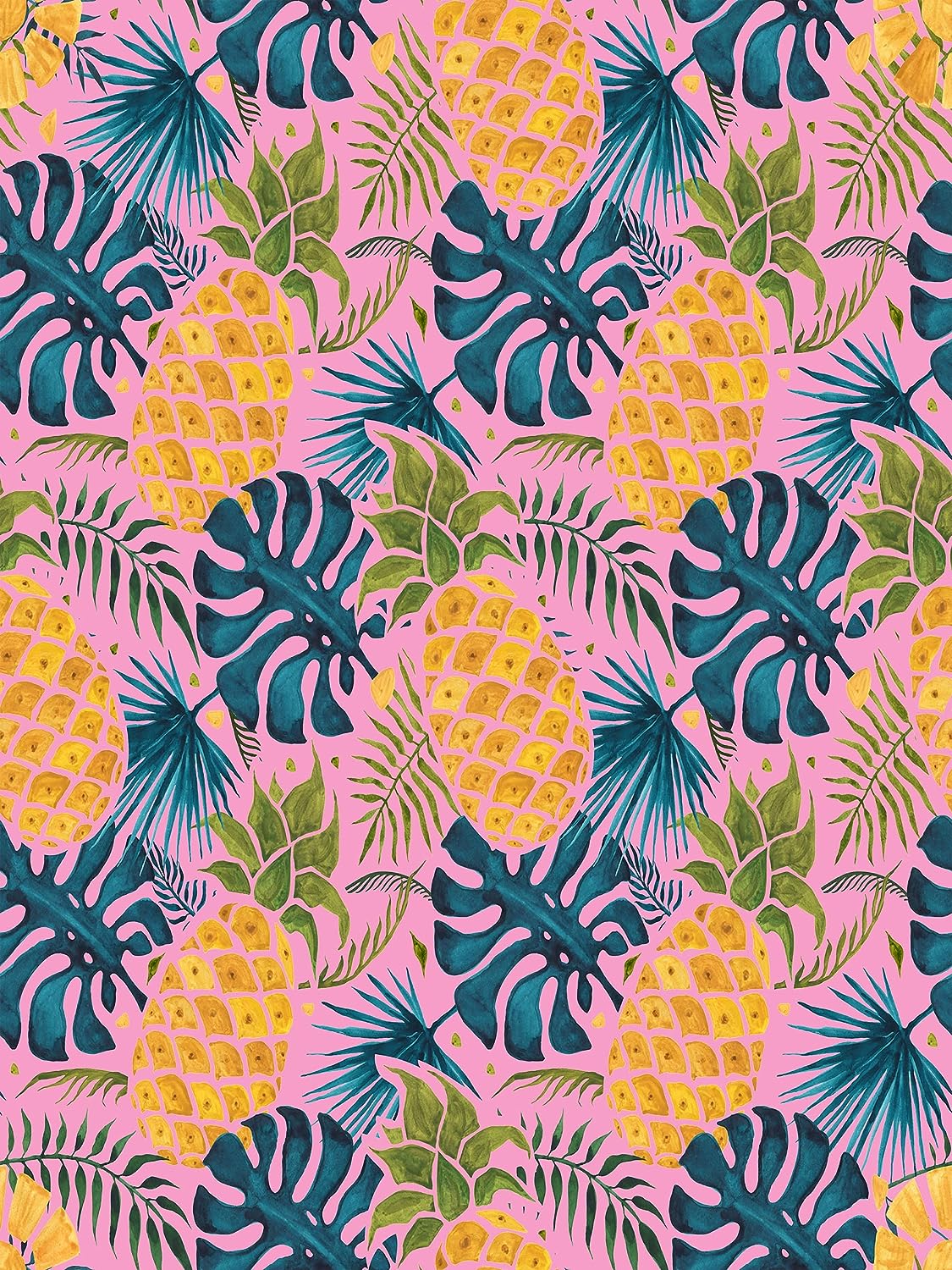 PELICAN INDUSTRIAL Magnetic Locker Wallpaper (Full Sheet Magnetic) - Trimmable, Easy Install, Remove & Reuse - (Tropical Leaves) - Pack of 3 Sheets (vb043)