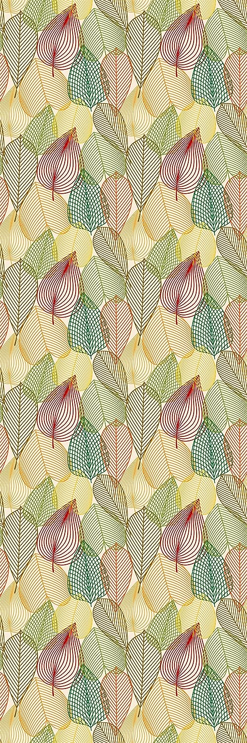 PELICAN INDUSTRIAL Deluxe School Locker Magnetic Wallpaper (Full Sheet Magnetic) - Full Cover Standard Half Lockers Pack of 12 Sheets - (Leaves vr38)