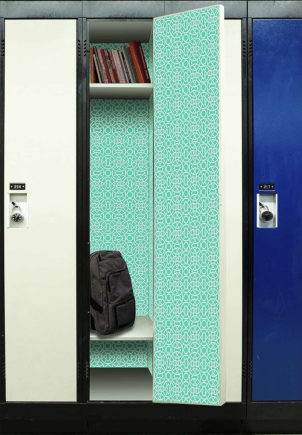 PELICAN INDUSTRIAL Magnetic Locker Wallpaper (Full Sheet Magnetic) - - Pack of 3 Sheets - Geometric vr03