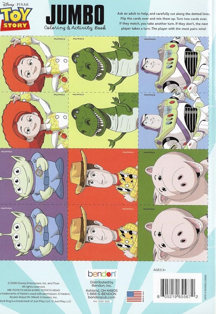 Toy Story- Jumbo Coloring & Activity Book v3
