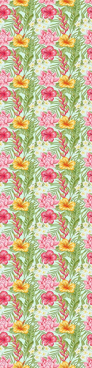 PELICAN INDUSTRIAL Magnetic Locker Wallpaper (Full Sheet Magnetic) - Trimmable, Easy Install, Remove & Reuse - Pack of 3 Sheets - Tropicl Flowers vb027