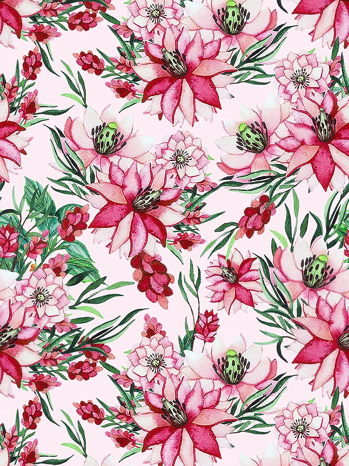 PELICAN INDUSTRIAL Wallpaper - Magnetic School Locker Wallpaper (Full Sheet Magnetic) - Flowers - Pack of 3 Sheets - vr20