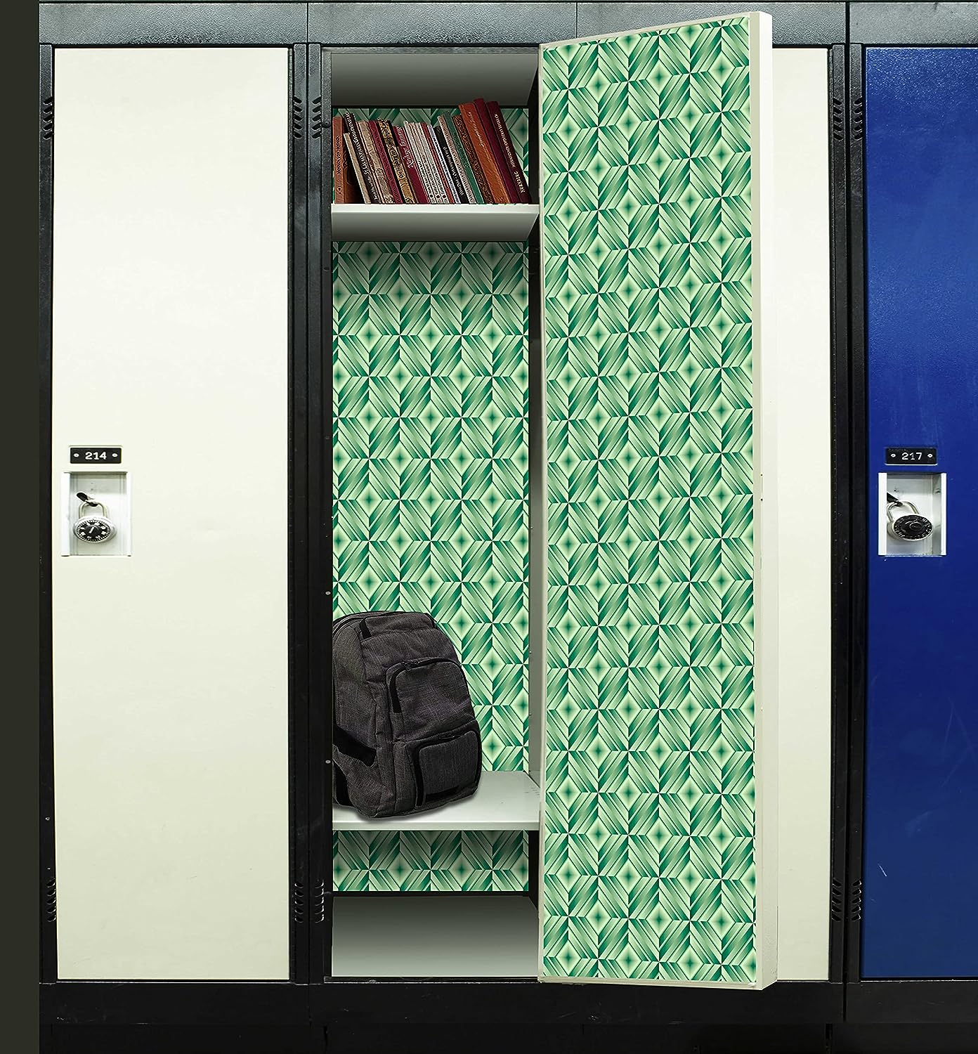 PELICAN INDUSTRIAL Magnetic Locker Wallpaper (Full Sheet Magnetic) - Trimmable, Easy Install, Remove & Reuse - Pack of 3 Sheets - vb007